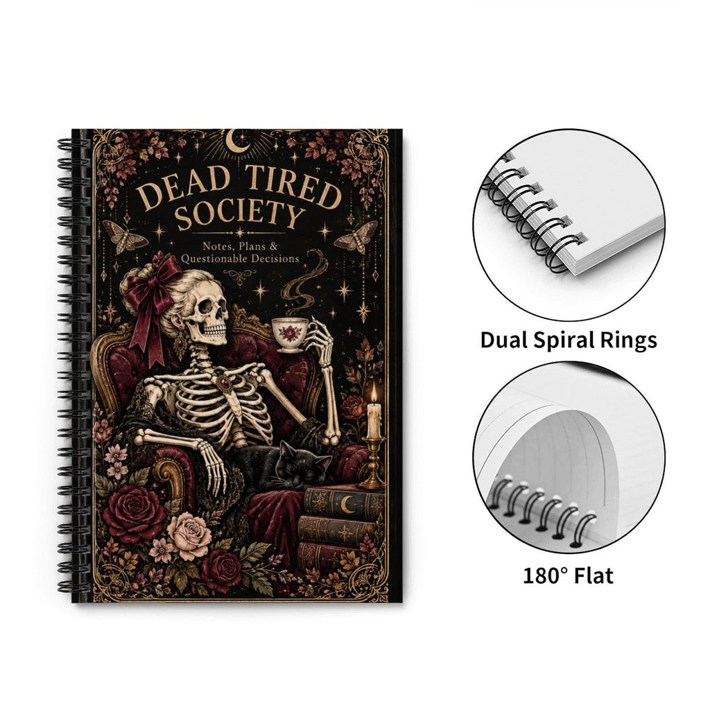 Dead Tired Society Spiral Journal