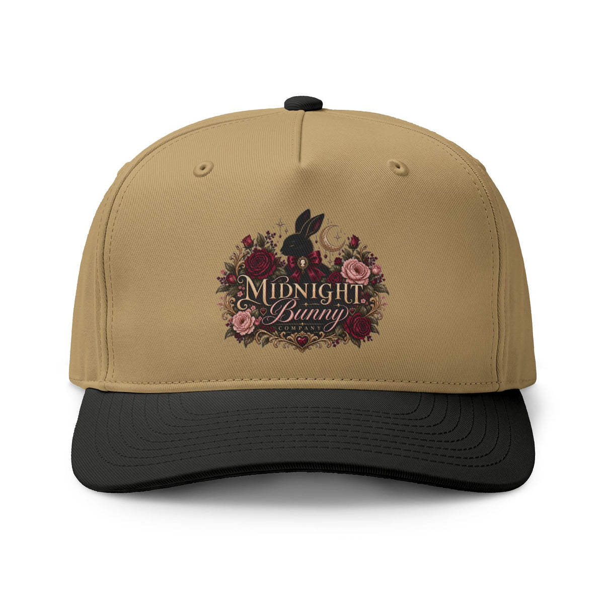 Midnight Bunny Floral Two-Tone Cap