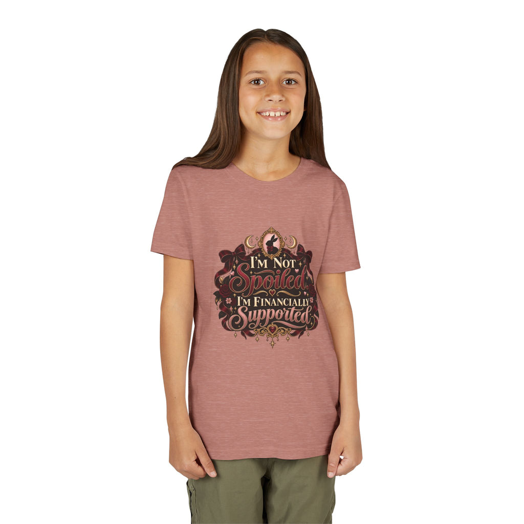 Youth Tee - "I'm Not Spoiled, I'm Financially Supported" Graphic Shirt