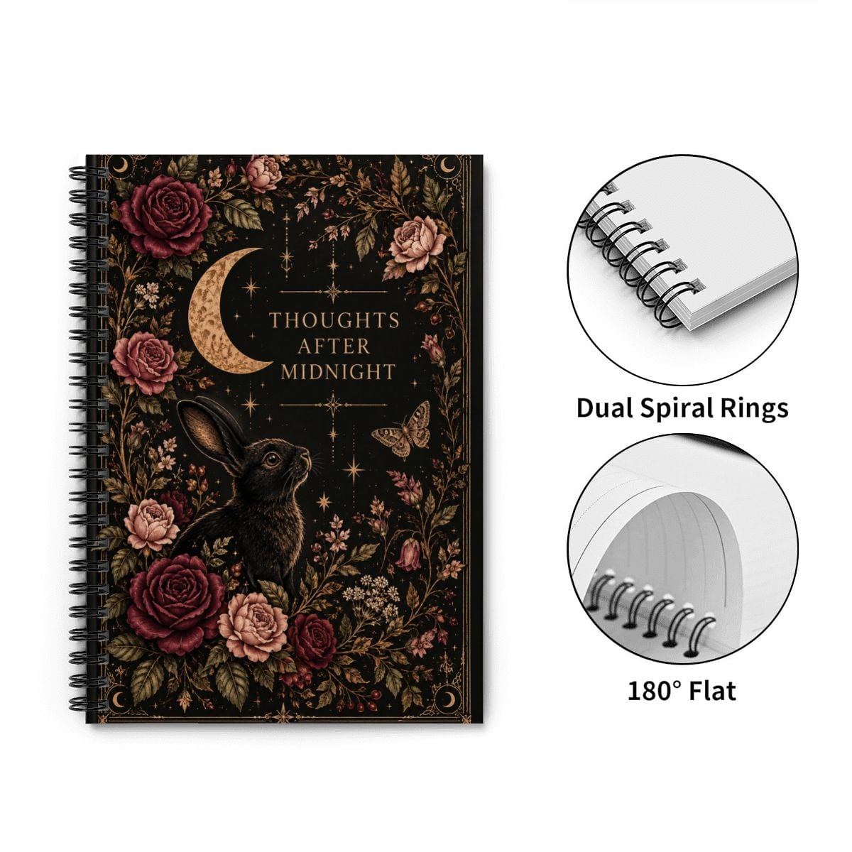Moonlit Pages Spiral Journal