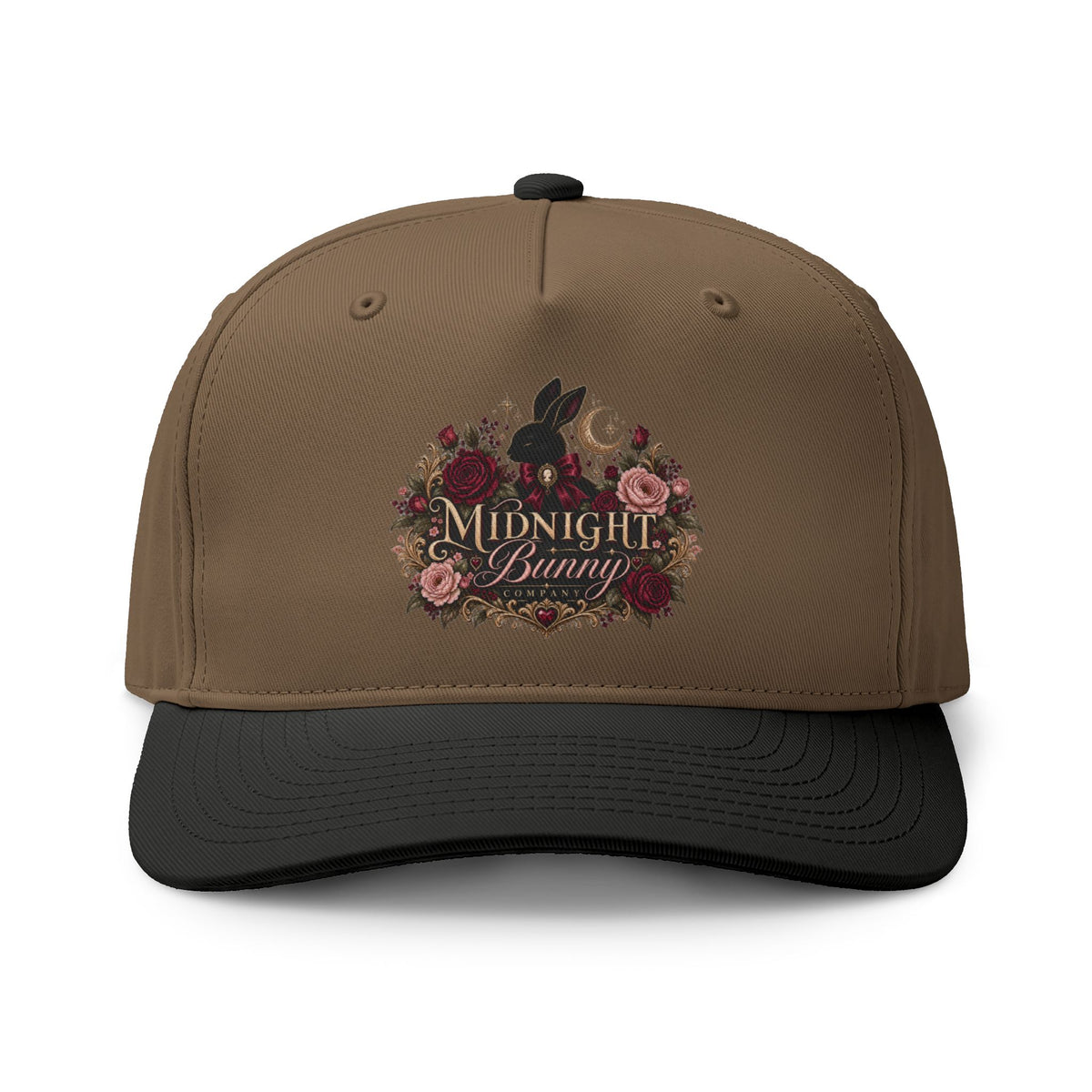 Midnight Bunny Floral Two-Tone Cap