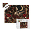 Moonlit Gothic Rose Skeleton Puzzle