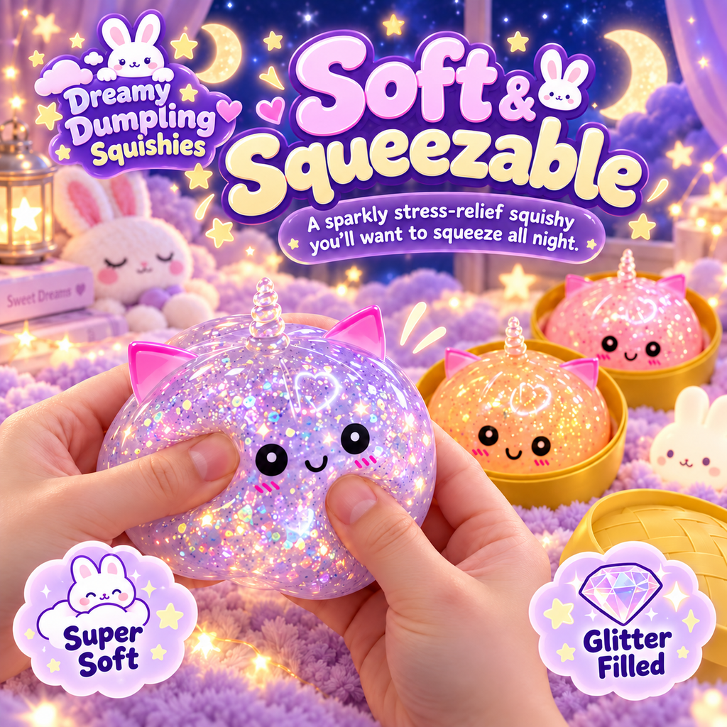 Kawaii Dumpling Decompression Squishy